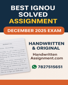 Best IGNOU Handwritten Assignment File Provider – For India & Abroad Students
